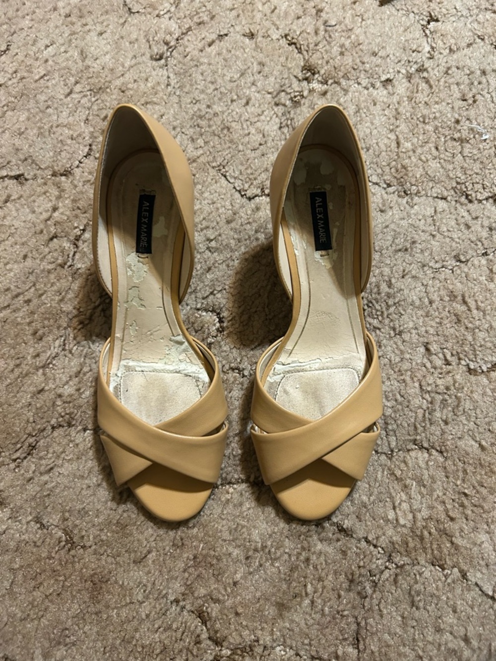 Alex Marie Tan Peep-Toe Heels